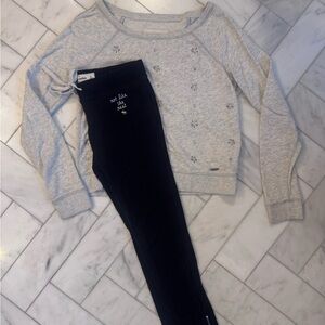 Abercrombie kids Sweatshirt and Black Joggers Set